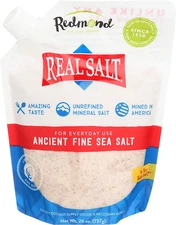 Redmond  - Ancient Fine Sea Salt, Unrefined Mineral Salt, 26 Ounce Pouch (3 Pack