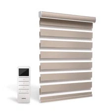 85% Blackout Zebra Blind Roller Shade Waterproof Motorized Window Treatment