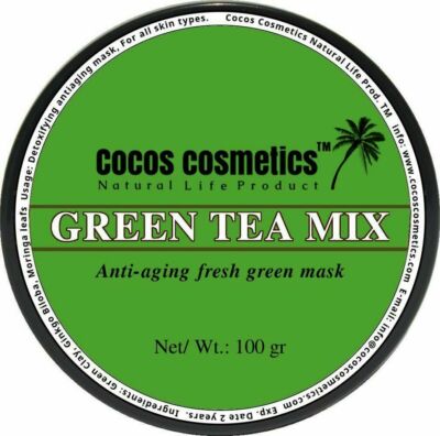 VEGAN green tea face clay mask | French green clay mask | Moringa facial mask