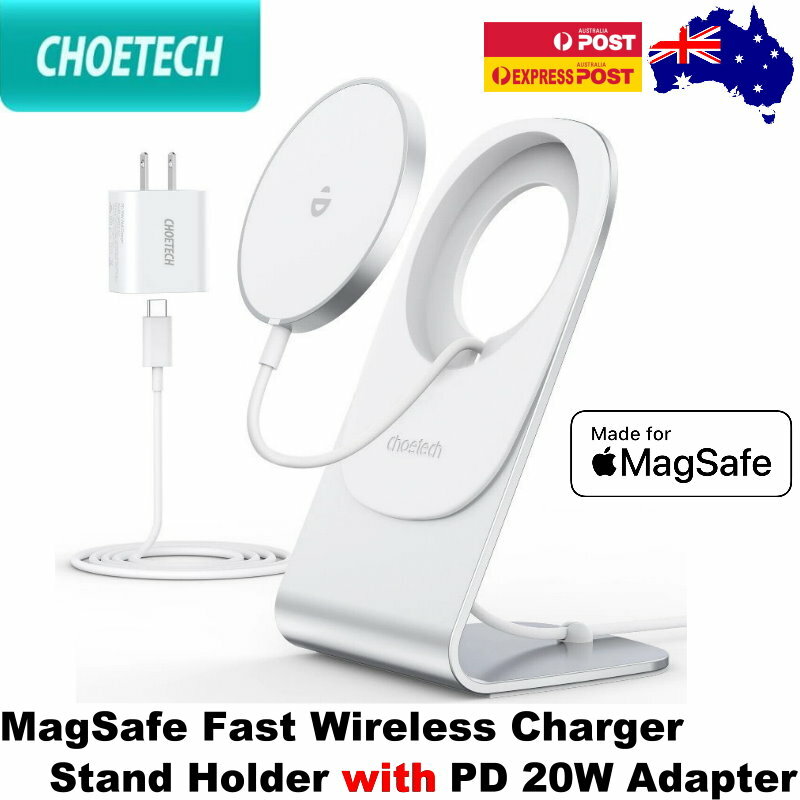 Choetech Magsafe Fast Wireless Magnetic Charger Holder Stand for iPhone 16  15 14