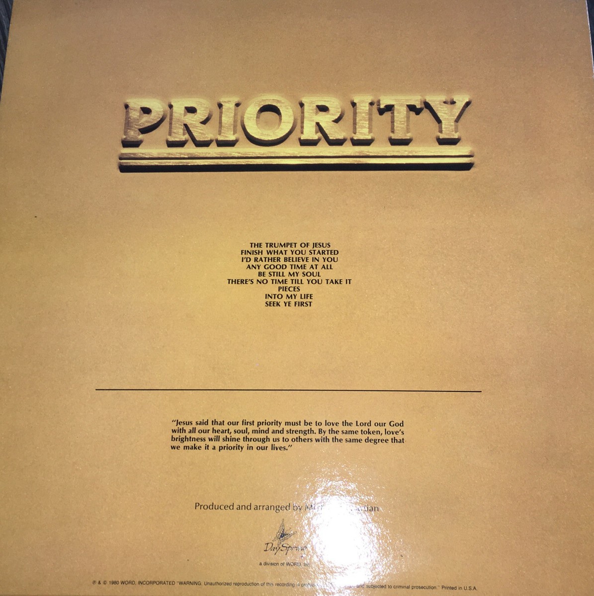 The Imperials LP “Priority” | eBay
