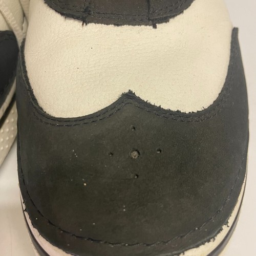 Crocs Shoes Mens 12 Preston Leather Spikeless Golf Black White soles 18976 - Picture 5 of 14