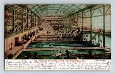 A10 Postcard Interior Sutro Baths San Francisco  SF 987a
