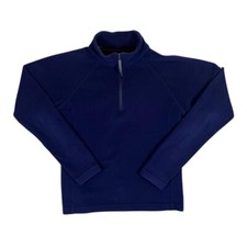 Berghaus Mini Sleeve Logo Purple Blue 1/4 Zip Fleece Sweatshirt Top Women's UK 8