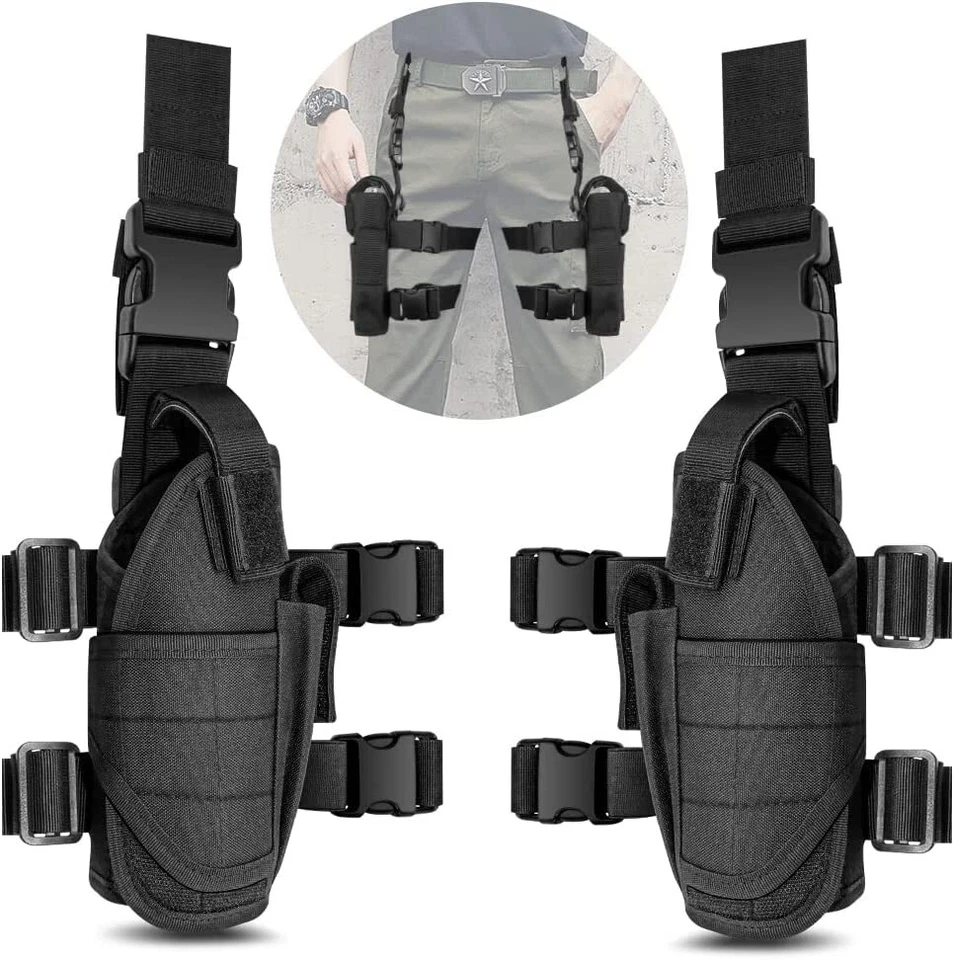 Tactical Leg Holster Left & Right Hand Universal Pistol / Gun Drop Leg Holster - Image 2 of 4