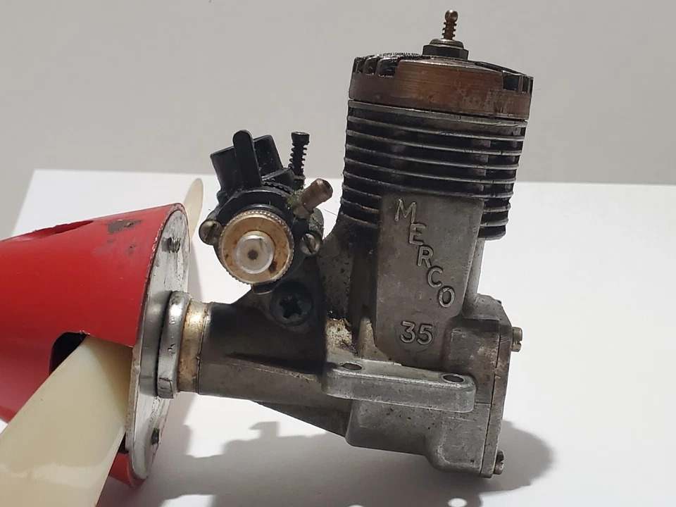 Vintage Merco 35 Motor Model Plane Engine Control Line Glow Airplane - Image 3 of 4