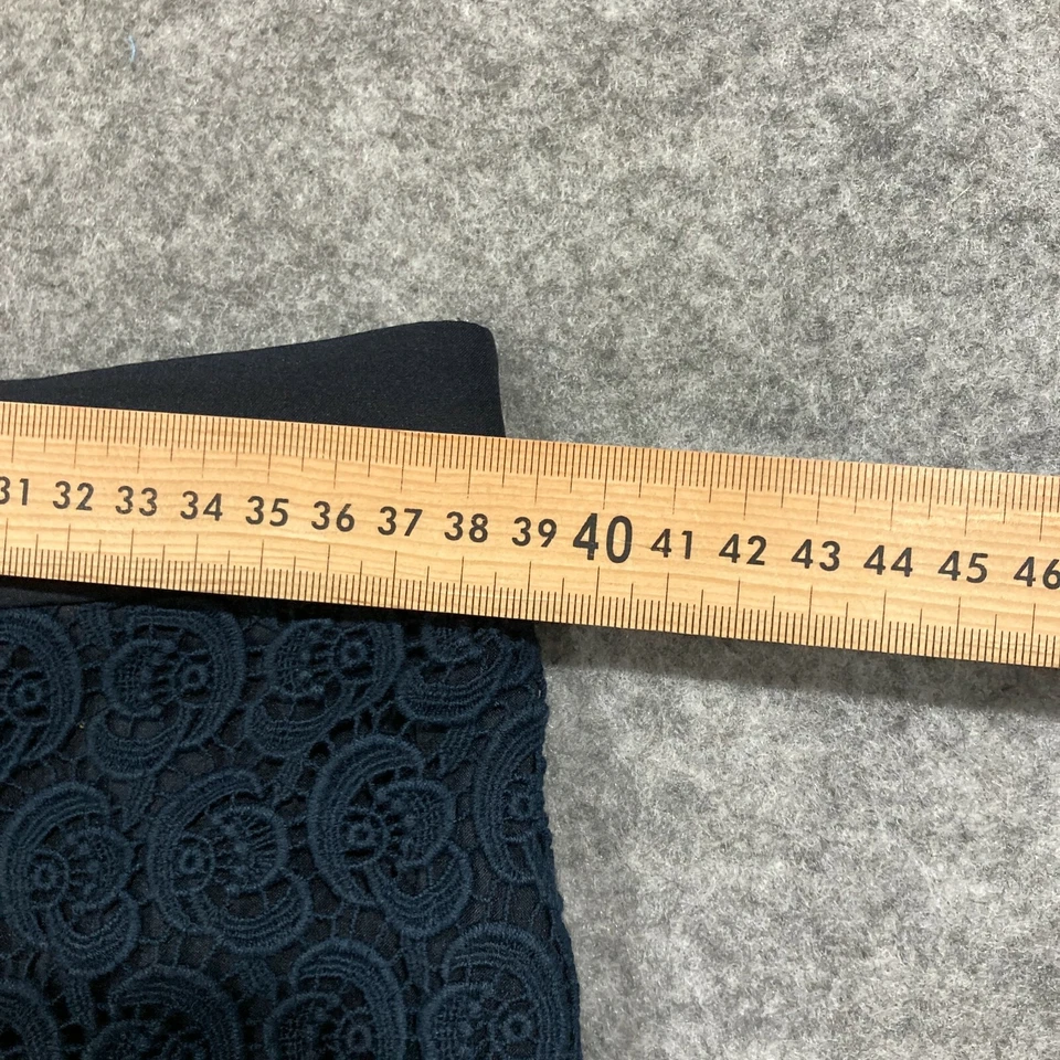 Pantalones Cortos Club Monaco Para Mujer 2 AU 6 Azul Floral Encaje Cremallera Tiro Bajo Algodón 15333 Foto 4 de 4