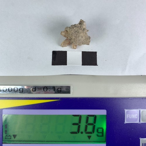 LOT RED/CHAMPAGNE TOPAZ W/RUTILE CRYSTAL CLUSTER ON MATRIX - POTOSI, MEXICO - Picture 22 of 22