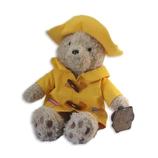 Authentic 18" Paddington Bear Plush w/ Yellow Raincoat & Hat, NEW with Tags
