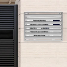 Air Conditioner Fence Screen Aluminum Alloy AC Privacy Screen 43.31*23.62*31.5in