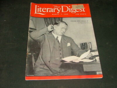 Vintage The Literary Digest March 7 1936 Colonel Knox                    ID:6600