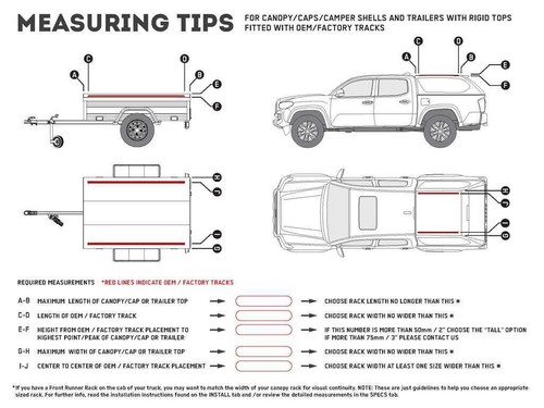 Front Runner Ute Canopy or Trailer w/ OEM Track Slimline II Rack Kit- 1165 x 954 - Picture 7 of 8