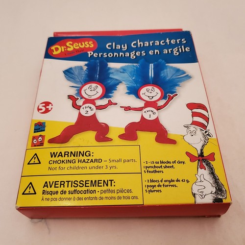New Thing 1 & 2 Dr Seuss Cat in the Hat Action Figure Clay Characters 2010 And 1 - Picture 18 of 24