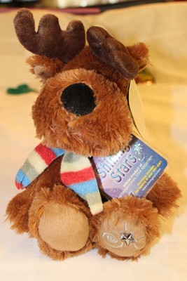 2006 Shining Stars By Russ Berrie Riendeer Plush Stuffed Animal Toy PLUS CODE