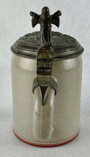 JARRA DE CERVEZA 1908 MÚNICH ESCANDINAVIA AMISTAD CLUB DDINAMARCA SUECIA NORUEGA - Imagen 8 de 10