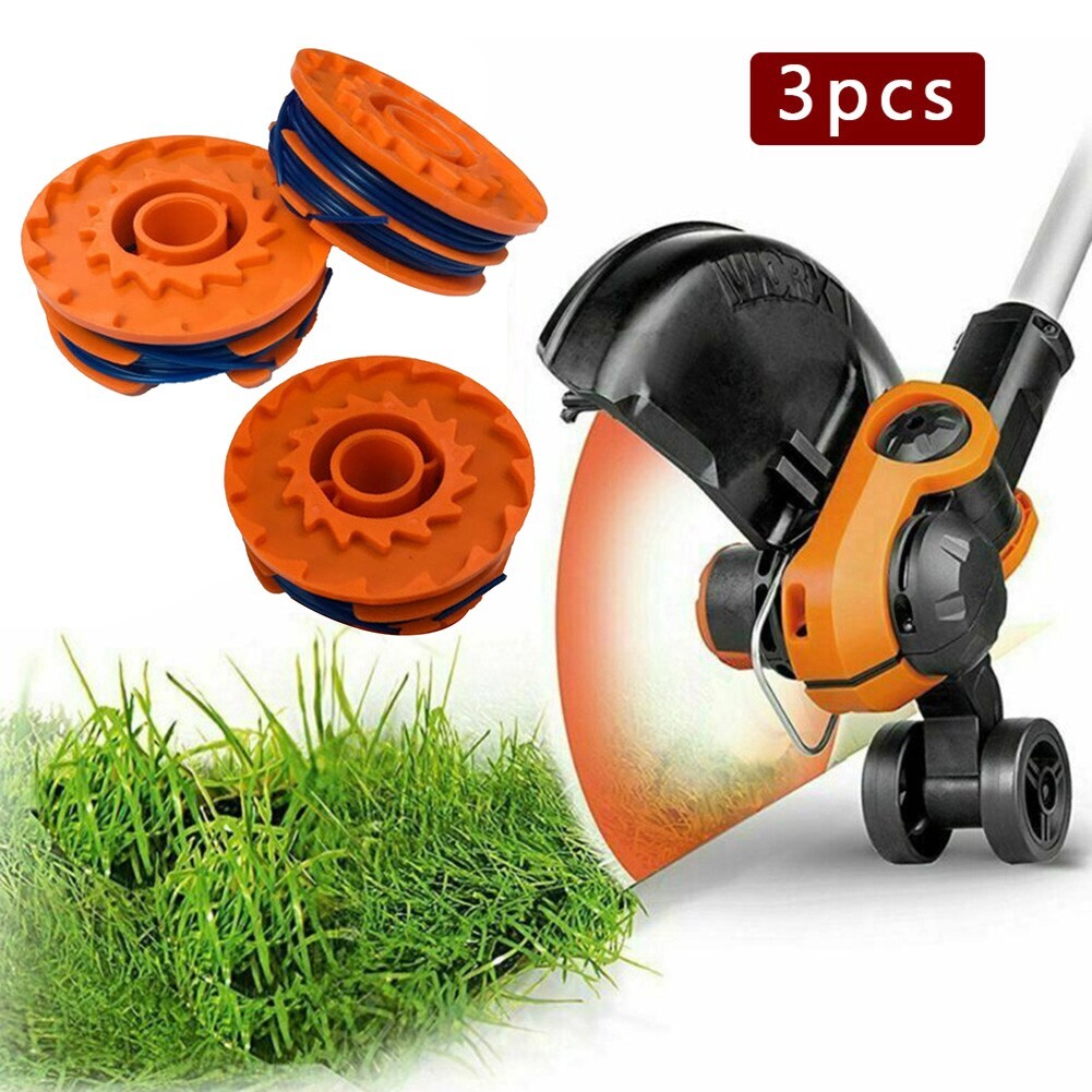 3 X Spool & Line For TITANTTB820GGT 600w Grass Trimmer Replacement