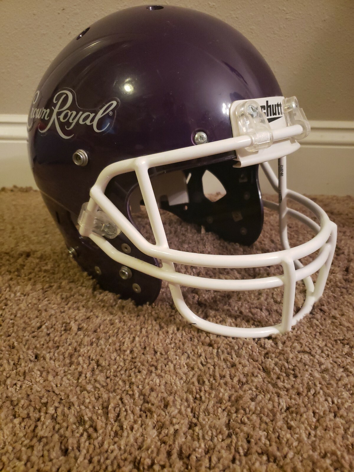 Crown Royal Schutt Replica Football Helmet Great For Any Bar Or Man