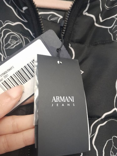 Bnwt Euro 42 ARMANI Jeans ‘Fantasia Nero’ Lightly Quilted Jacket - RRP £250 - Picture 10 of 17