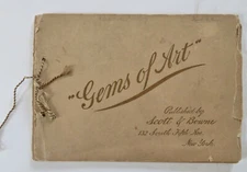 Promotional chromolithographed Birds Flowers c. 1880 color pictorial art book