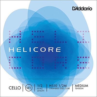 D'Addario Helicore Cello String Set, 1/2 Scale, Medium Tension