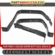 Set of 2 Fuel Tank Strap for Ford F-250 F-350 Super Duty 2011-2016 V8 6.2L Black
