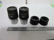 MICROSCOPE PART PAIR EYEPIECES TIYODA TOKIO HI-EYE 10 Bi AS IS OPTICS BIN#R5-17