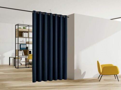 Blackout Divisore Stanza Pannello Tenda Privacy Schermo Isolato Termicamente Colore Navy - Foto 3 di 5