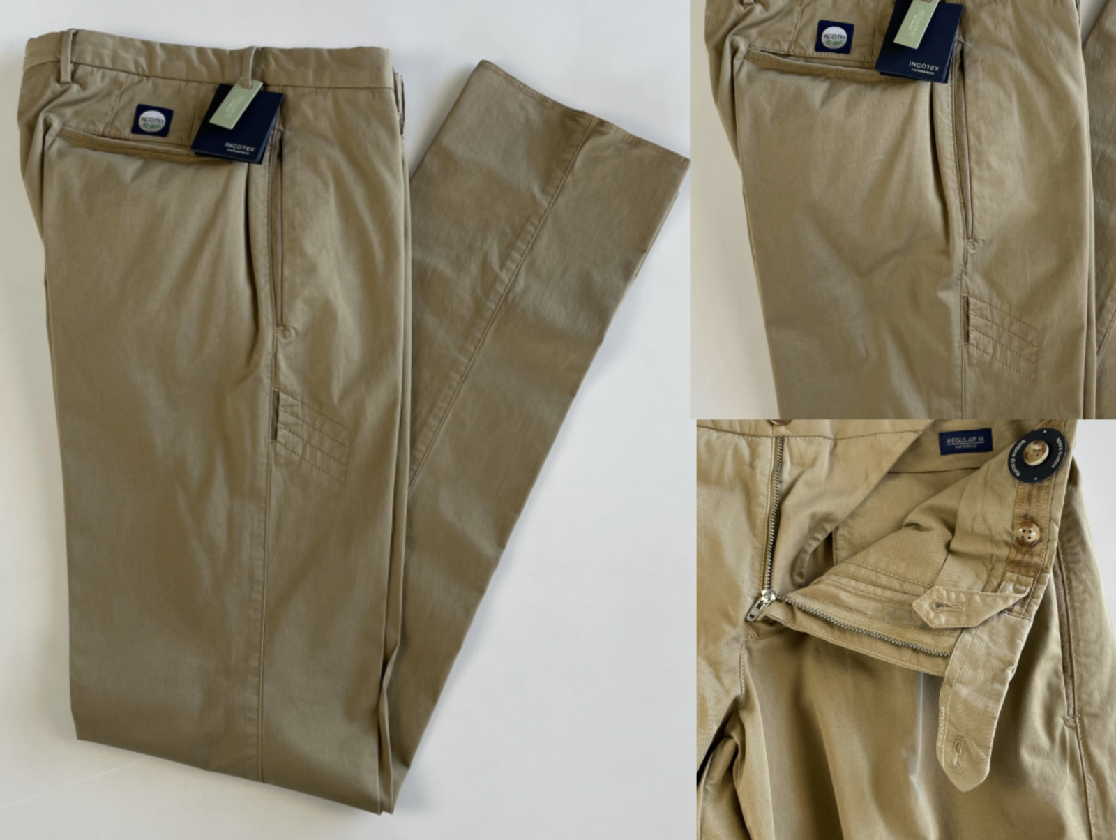 Incotex for Golf Italy Venice Royal Batavia Cotton Trousers Chino Pants 46