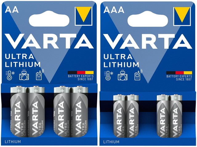 24 Varta Professional Ultra Lithium Batterien im 4er Blister (12x AA + 12x AAA)