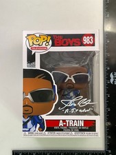 Funko Pop! The Boys: A-Train #983 Signed by Jessie Usher JSA COA -CN G3