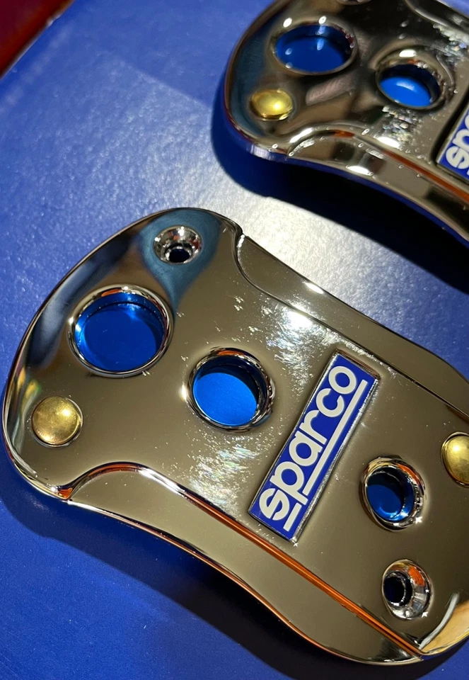 VINTAGE SPARCO RACING PEDALS MANUAL AMAZING BLUE BACKING NEW 2002 — 第 3/4 张图片