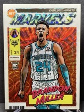 2023-24 Panini Hoops Retro Net Marvels #29 Rookie Prizm Brandon Miller Hornets
