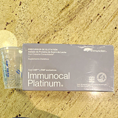 Immunotec Immunocal Platinum Whey Protein Isolate Powder Glutathione 30ct
