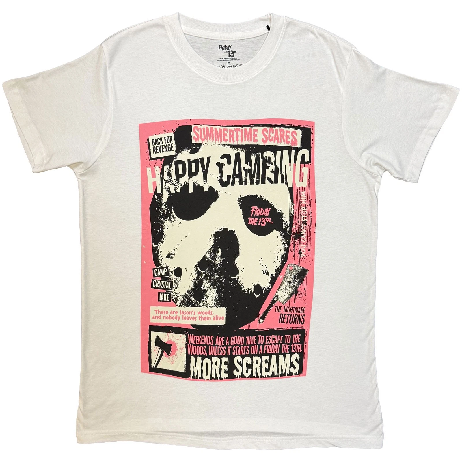 Friday the 13th Happy Camping Official Tee T-Shirt Mens