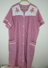 Vintage Anthony Richards XL Butterflies Front Snap House Dress Coat MuuMuu Robe