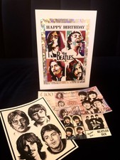 The Beatles Luxury Birthday Card, With Free Gifts.