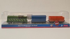 NEW Thomas Friends Trackmaster Motorized SALTY's Green Coat of Paint Rare HTF