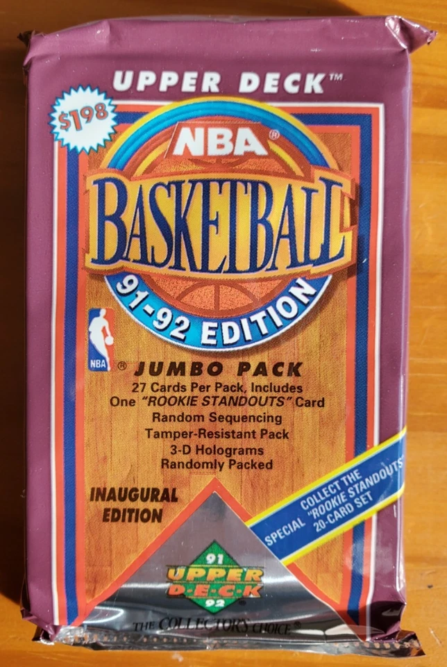 1991 - 92 Upper Deck 篮球密封超大盒 — 第 2/4 张图片