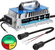 48V Lithium Battery Charger 58.4V 18A Waterproof for Golf Carts and More