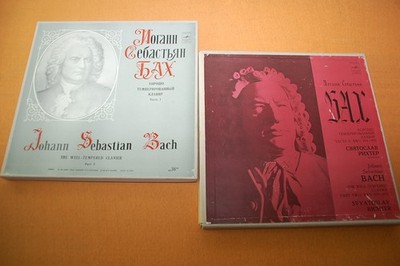 Richter Bach Well Tempered Clavier I&II USSR Melodiya Stereo 70s 2 Boxes, 6LPs