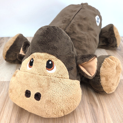 STUFFIES brown tan SCOUT the MONKEY hidden secret pockets Plush 19'' (B27)