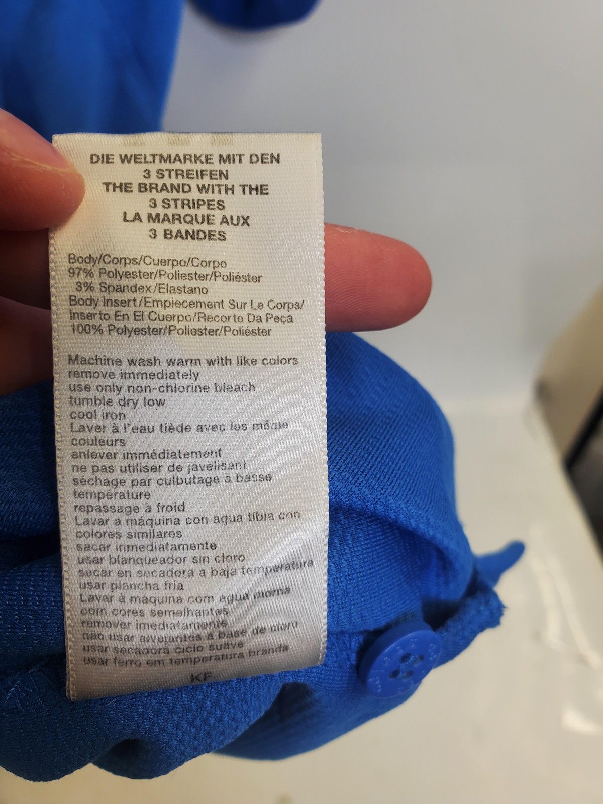 UCLA Bruins Shirt Mens 3XL Blue NCAA Polo Performance Three Stripes Adidas thumbnail 4