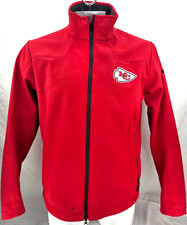 Kansas City KC Chiefs Nike On Field Red Full Zip Softshell Jacket Men's L