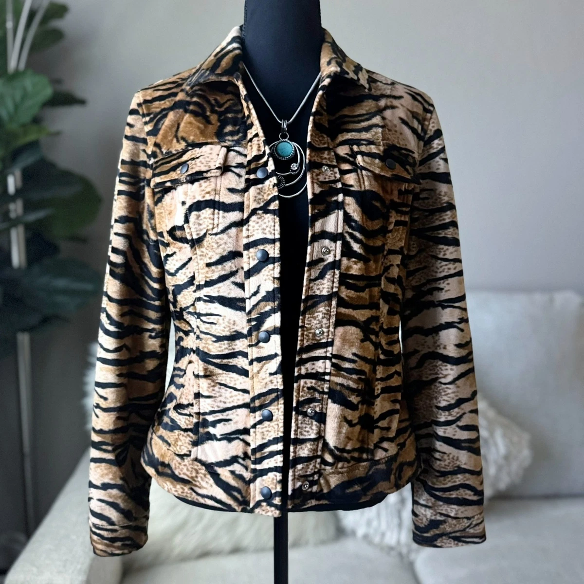 Veste Style Safari En Toile Beige Classiques Entier, Taille S - Neuf Sans étiquettes