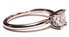 GSI 14k white gold .80ct VS1 Lab grown diamond princess cut engagement ring 2.8G — photo 6