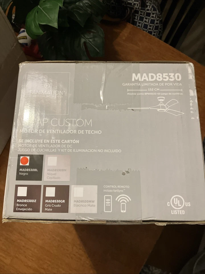 Fanimation Wrap Custom Ceiling Fan with LED Light Kit - Image 4 of 4