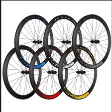  700C Profondità 30/40/50mm Bici da Strada Freno a Disco Set Ruote 36T Cricchetto 6 Pawls Mozzo 