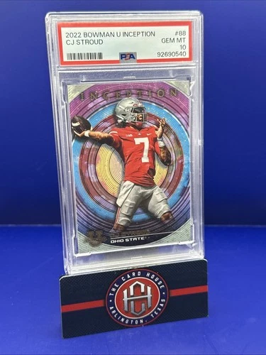 2022 Bowman U Inception CJ Stroud THE Ohio State PSA 10 MG1
