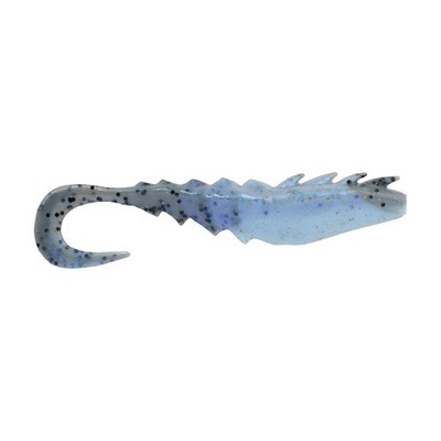 Berkley Gulp!  Nemesis Prawn 10cm, perlweiß, Salzwasser-Weichköder, Curly Tail