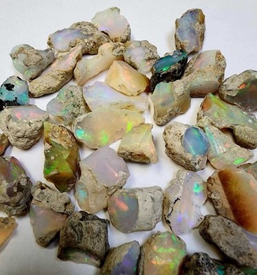 45oz Natural Ethiopian Rough Opal Gemstone Normal Grade - Select weight 10*25mm